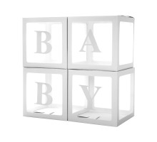 Набор коробок BABY белые с шарами